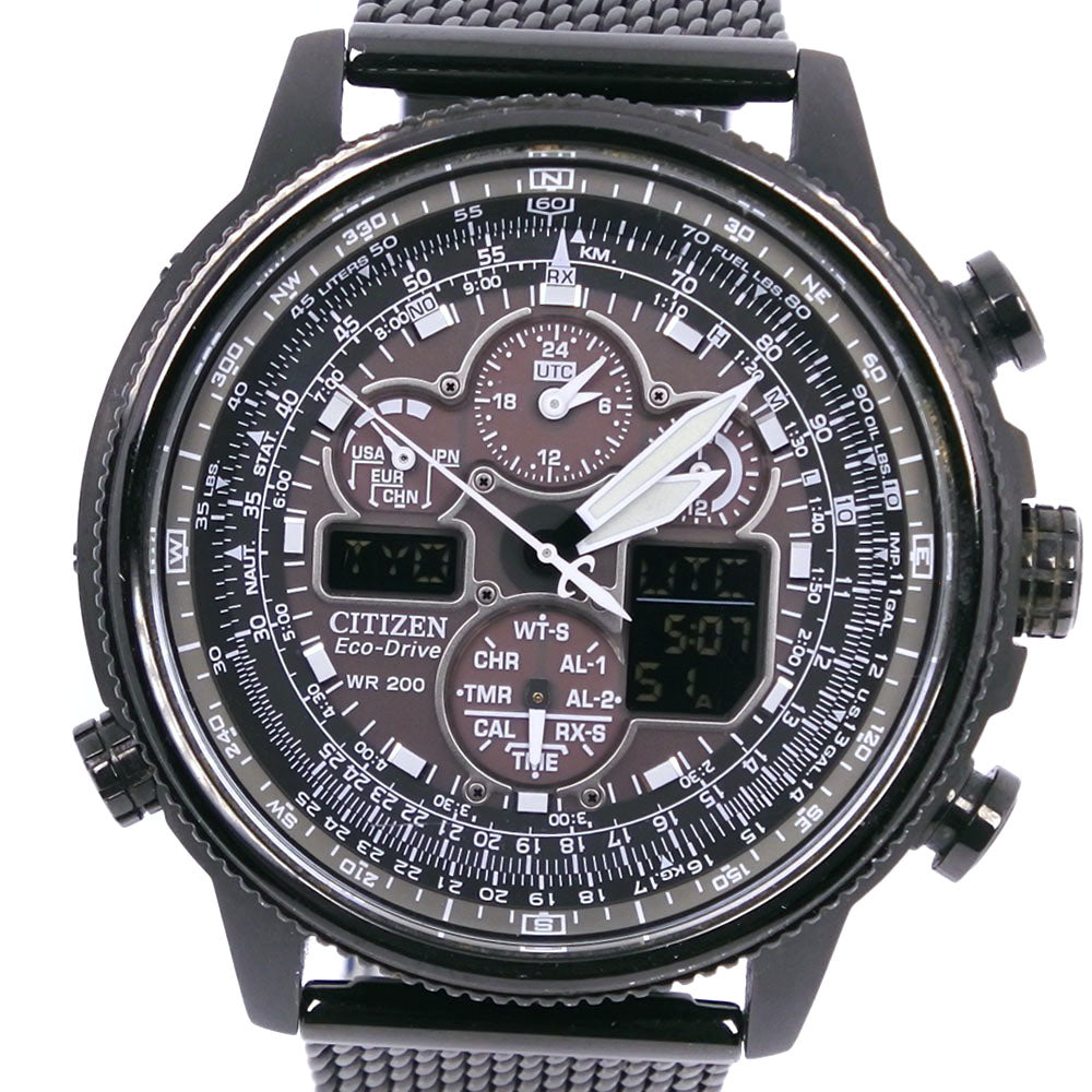 Citizen Promaster Navihawk Black Dial World Time A-T Men's Watch