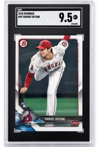 2018 Bowman SHOHEI OHTANI #49 Rookie Card Angels RC Graded SGC 9.5 MT+ !!!!