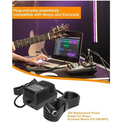 18V Power Supply with Mini 3 Pin Connector for Behringer