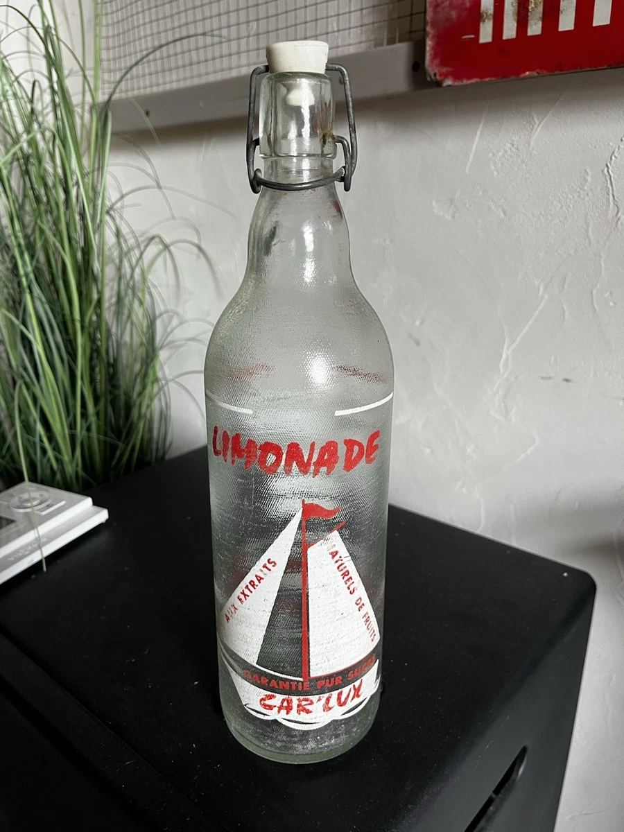 LOT X4 ANCIENNE BOUTEILLE de SODA LIMONADE AIN BOURG-en-BRESSE