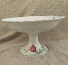 Ancien Grand Compotier Art Nouveau KG Lunéville Magnolia Rose