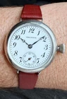 1920's WALTHAM ENAMEL DIAL TRIPLE SIGNED MANUAL WIND MEN'S 925 STERLING RUNS