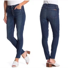 JOES JEANS La Brea High Rise Skinny Ankle Button Fly Dark Wash Denim Size 31