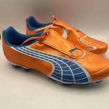 Botines Puma V4.10 2 FG para hombre naranja fluorescente talla 11,5