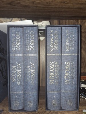 Folio SOCIETY A Clash of Kings and A Storm of Swords. George RR Martin Lot of 2