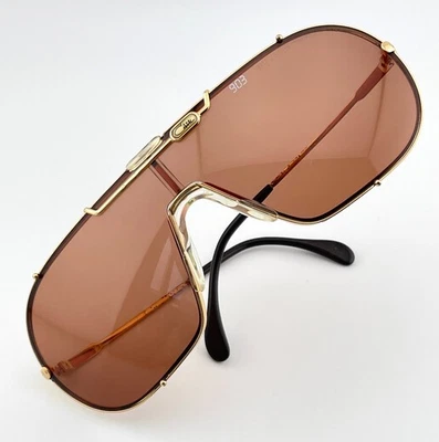vintage CAZAL 903 col 97 gold plated sunglasses shield 80s W.Germany LARGE 904 - Bild 1 von 4