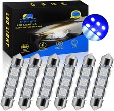 6-pack Blue 44mm 578 Led Bulb 569 211-2 212-2 Led Bulb Festoon Le Color Blue