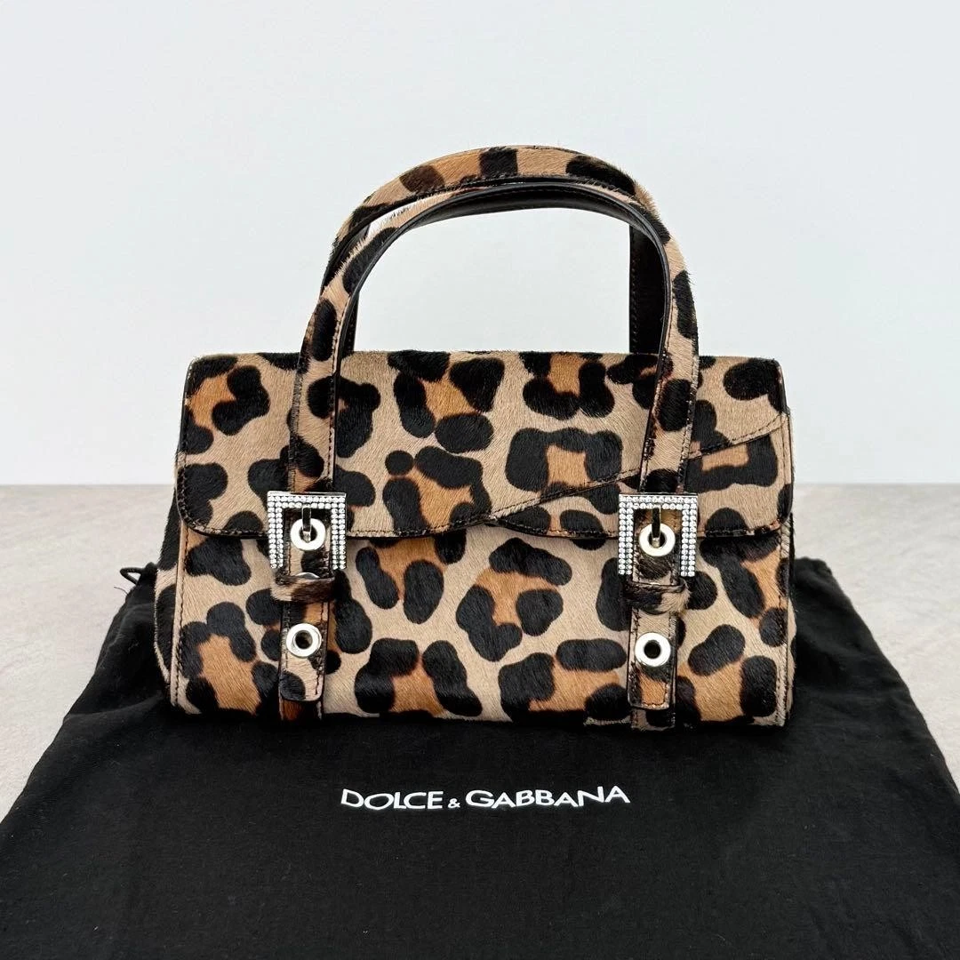 Dolce&Gabbana Leather Exterior Animal Print Bags & Handbags for