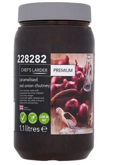 Chef's Larder Premium Caramelised Red Onion Chutney 1.1 Litres