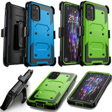 For Samsung Heavy Duty Hard Phone Case Cover With Belt Clip Holster Kickstand