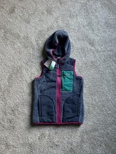 NWT L.L. Bean Sherpa Retro-X Vest with Hood Youth