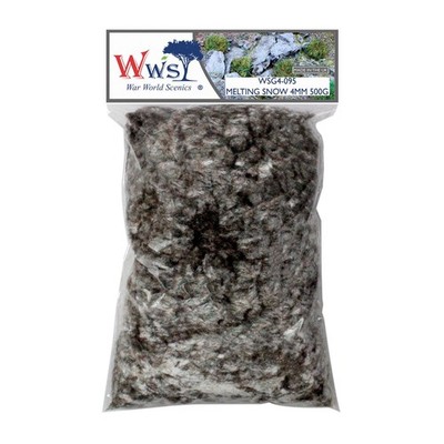 4 mm schmelzende Schneestreuung | GRÖSSE WÄHLBAR | Realistisches Modell Landschaft Material