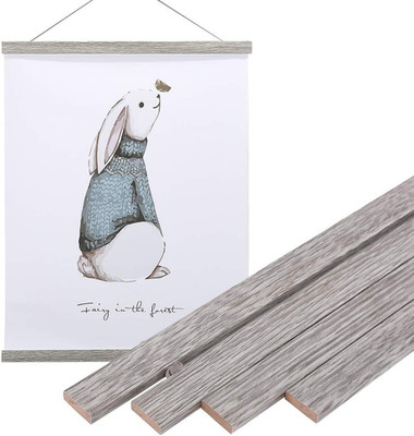 Magnetic Poster Hanger Frame, 27X40 27X41 27X32 Light Wood Wooden Magnet Canvas