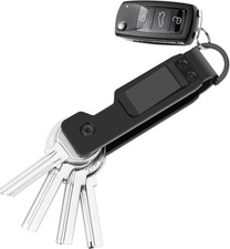 Key Holder for Keychain Metal Aluminum Compact Smart Key Organizer Secures 1-5 K