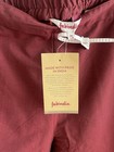 NWT Fabindia 100% Cotton Women's Pant Wine 🍷 Burgundy Elastic Back Cropped 36 — photo 10