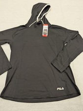 FILA Hoodie Long Sleeve Training Black M