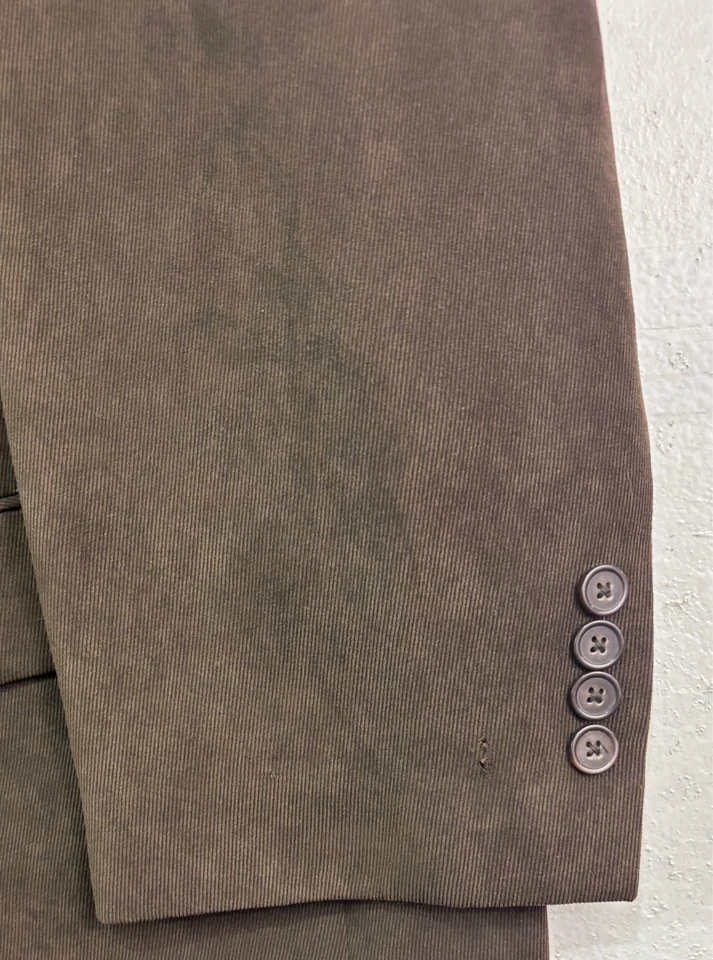 NUEVO George Foreman 60R Marrón Pana Blazer Chaqueta Deporte Traje Abrigo Zona Confort Foto 2 de 4