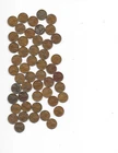 LOT OF 50  LINCOLN WHEAT BACK PENNIES VARIOUS YEARS CIRCULATED    b