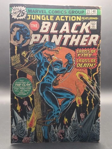 The Black Panther Marvel Comic Book, Vol. 1, #21, May 1976 issue, vintage