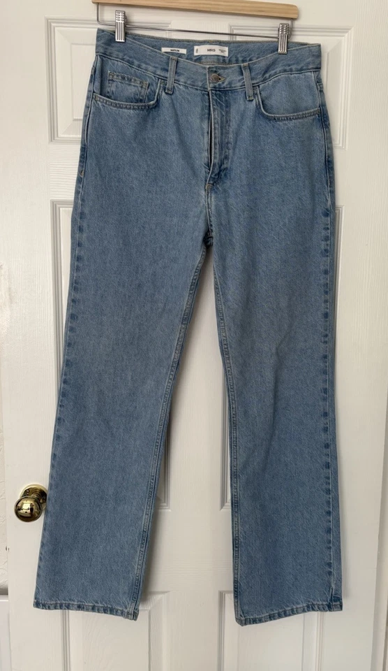 Mango Matilda Jeans, Medium-rise, Straight-fit, Size Eur 40 UK 12 light blue - Image 4 of 4