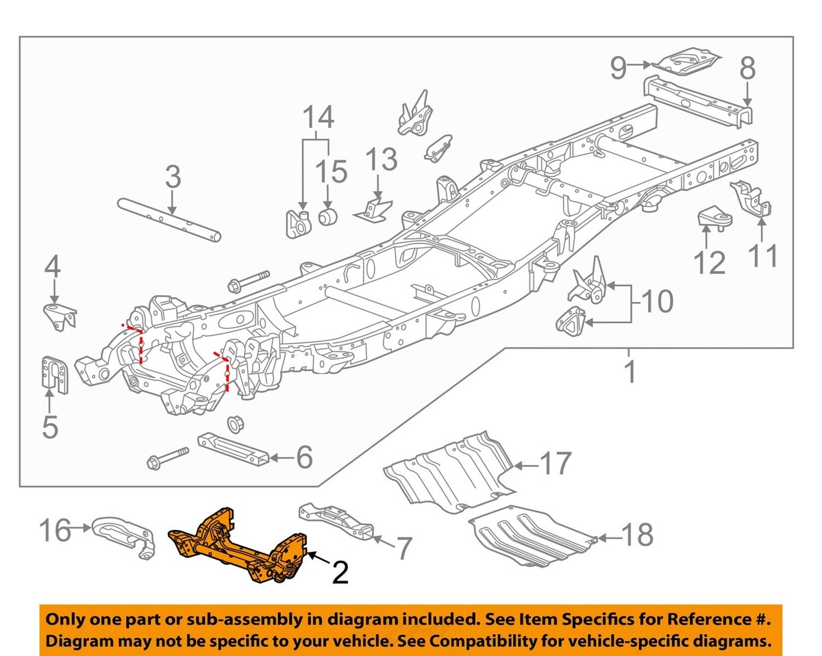 GMページ GM OEM 11-19 Express 2500 Frame Frame Components-Front Section