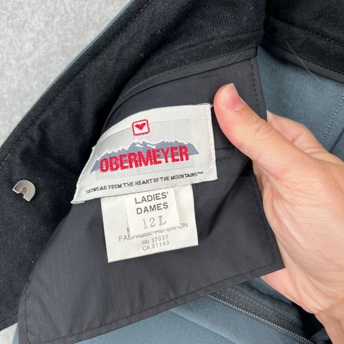 Obermeyer Womens VTG ITB Stretch Pant Wool Blend Ski Pant Size 12 Long Gray NEW - Picture 11 of 18