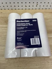 Calculator POS Cash Register Rolls 2 1/4"/58mm x 150 ft 12 Roll Pack - 1/2" Core