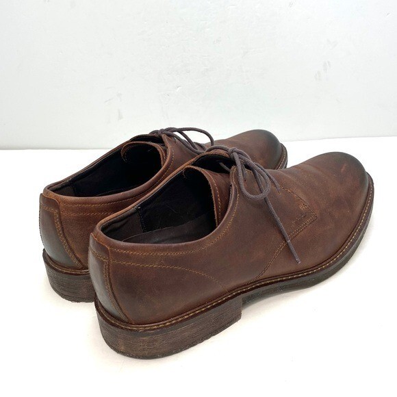 ECCO Kenton Plain Toe Tie Oxford Shoes in Dark Clay Brown Size 11 / 45 Ecco Kenton Men main image 2