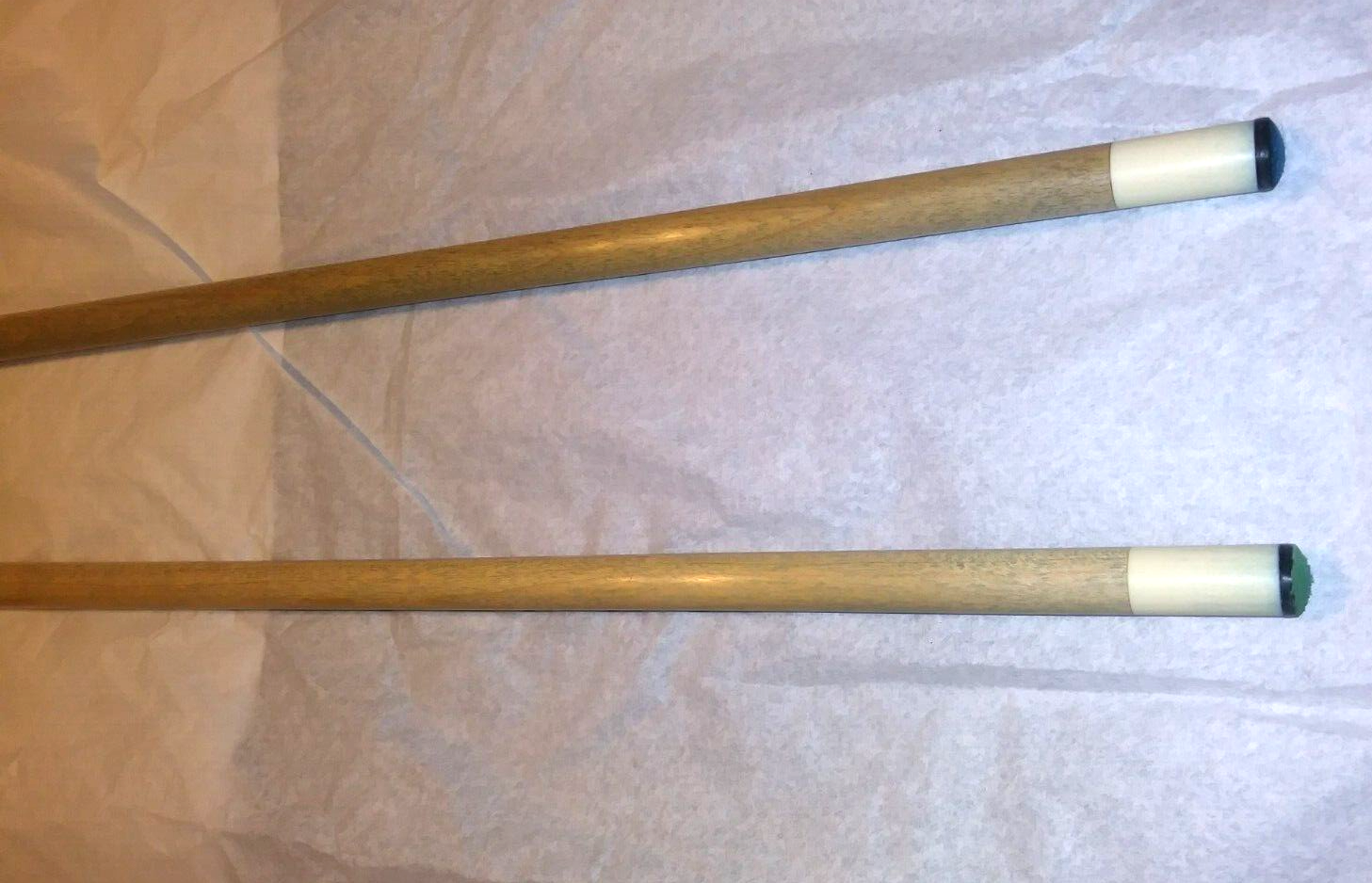 J Pechauer Pool Cue SHAFTS (TWO) JpSeries Maple 58"Steel Pro Taper