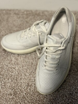 Ecco Soft 7 Runner Women's US 9 EU 40 White Leather Lace Up Sneaker Shoe