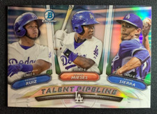 2018 Bowman Chrome Talent Pipeline #TP-LAD Keibert Ruiz, Sierra & Mieses Dodgers