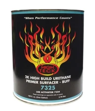 High Teck 2k High Build Urethane PRIMER + ACTIVATOR Buff 1 gallon (7325 + 7324)