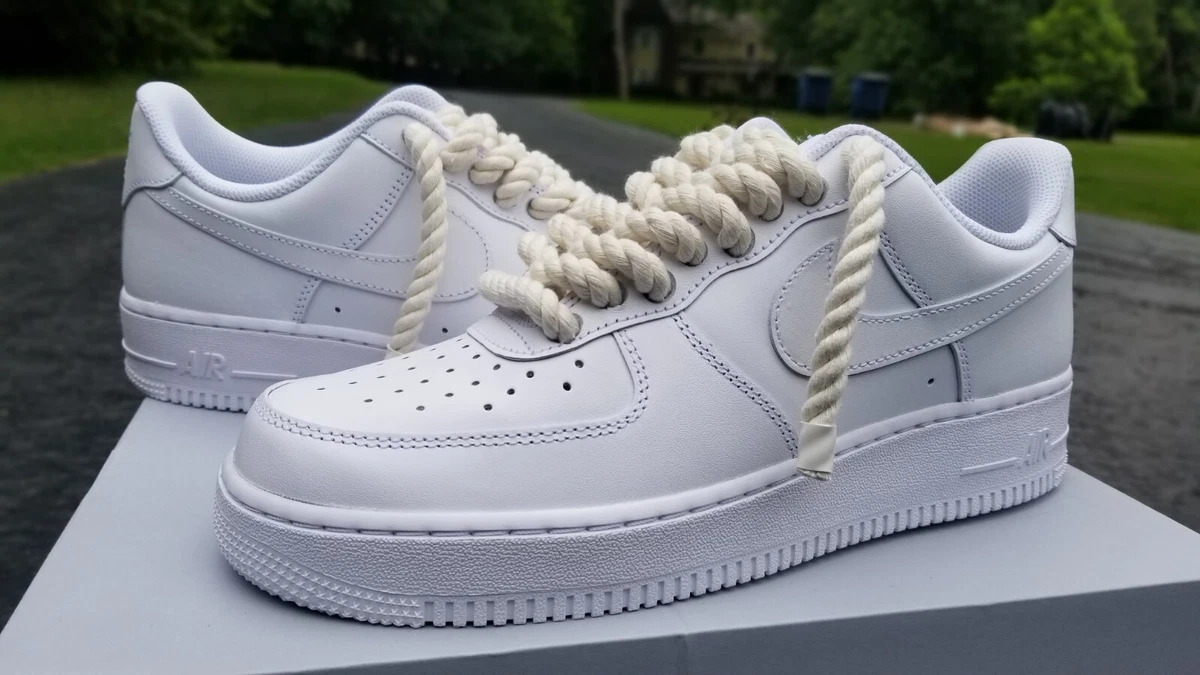 Nike Air Force 1 With Custom Rope Laces 