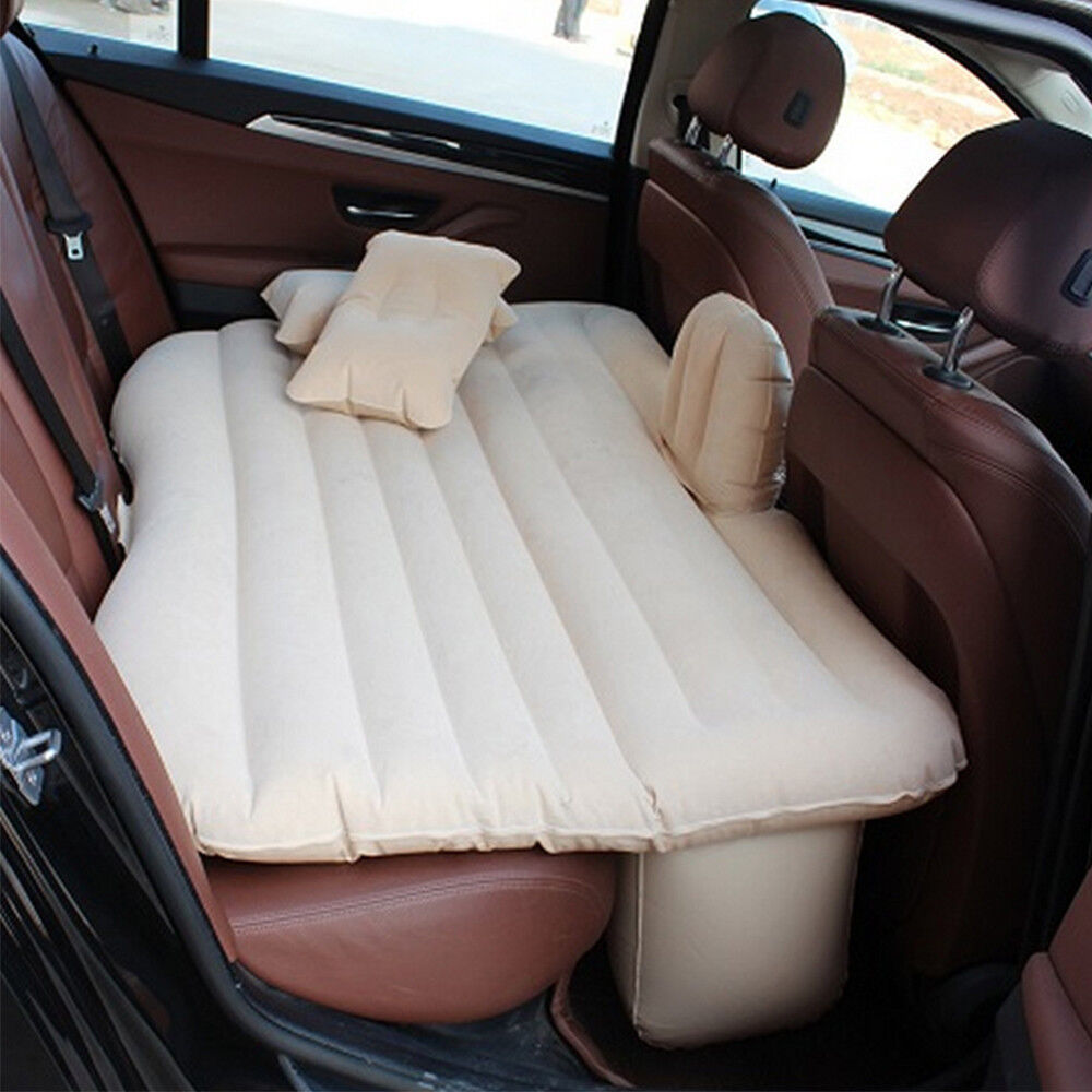 Pillow Inflatable SUV Car Travel Mattress Air Bed Rear Seat Sleep Rest Cushion