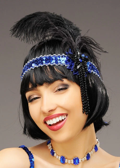 Blue flapper best sale headband