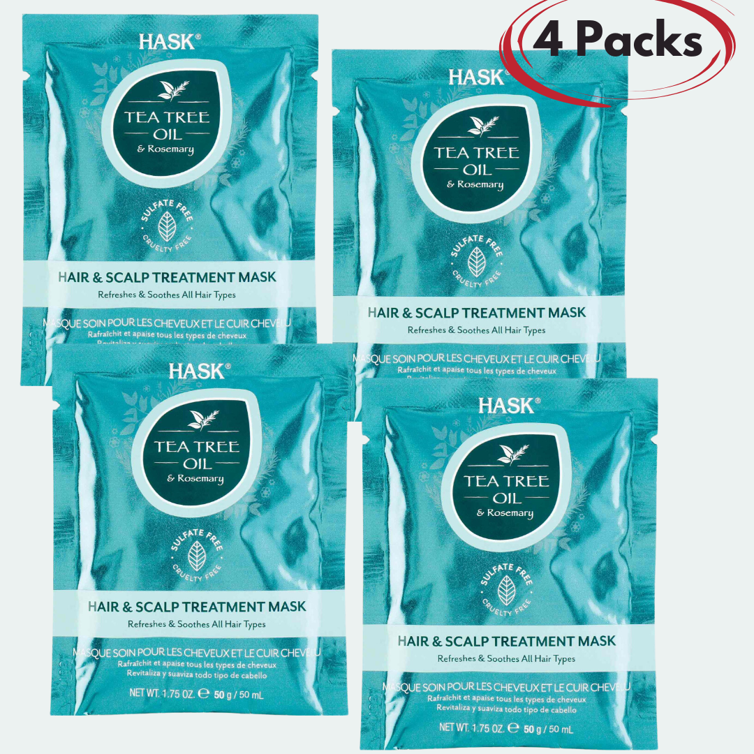 HASK Tea Tree Oil & Rosemary Hair & Scalp Treatment Mask 1.75 oz - 4 ...
