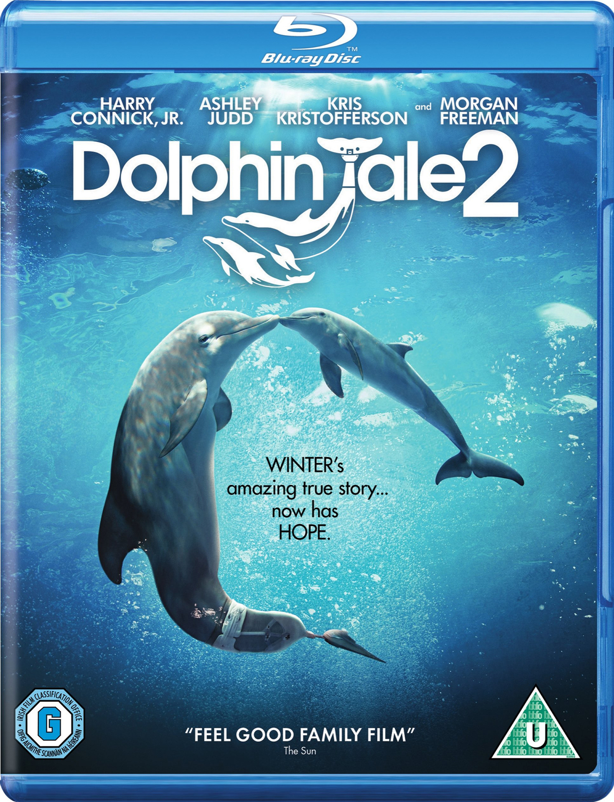 Dolphin Tale 2 (2014) (Blu-ray) Ashley Judd Cozi Zuehlsdorff Harry Connick Jr.