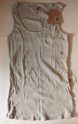 Women's Route 66 Tank Top Sleeveless T-Shirt 100% Cotton Classic Fit Gray Lg