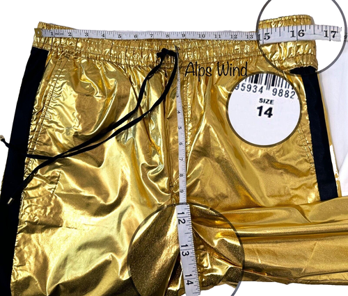 New LAUREN RL Women's Jogger Pants Gold Taffeta Size 16, $180 (80%) off the MSRP - Picture 20 of 21