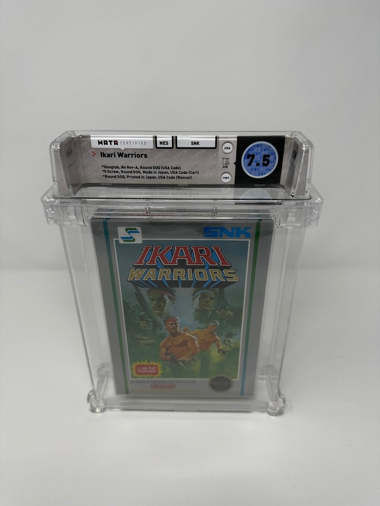 Ikari Warriors NES Wata 7.5 CIB Hangtab 1st Prod SNK 1987