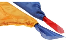Scarves Color Changing Silk Hanky Props Scarf for Street Tricks (2 Pieces) 