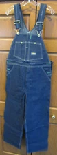 NWT Vintage OshKosh B'Gosh Denim Bib Overalls men's 36 x 29 blue Sanforized NEW