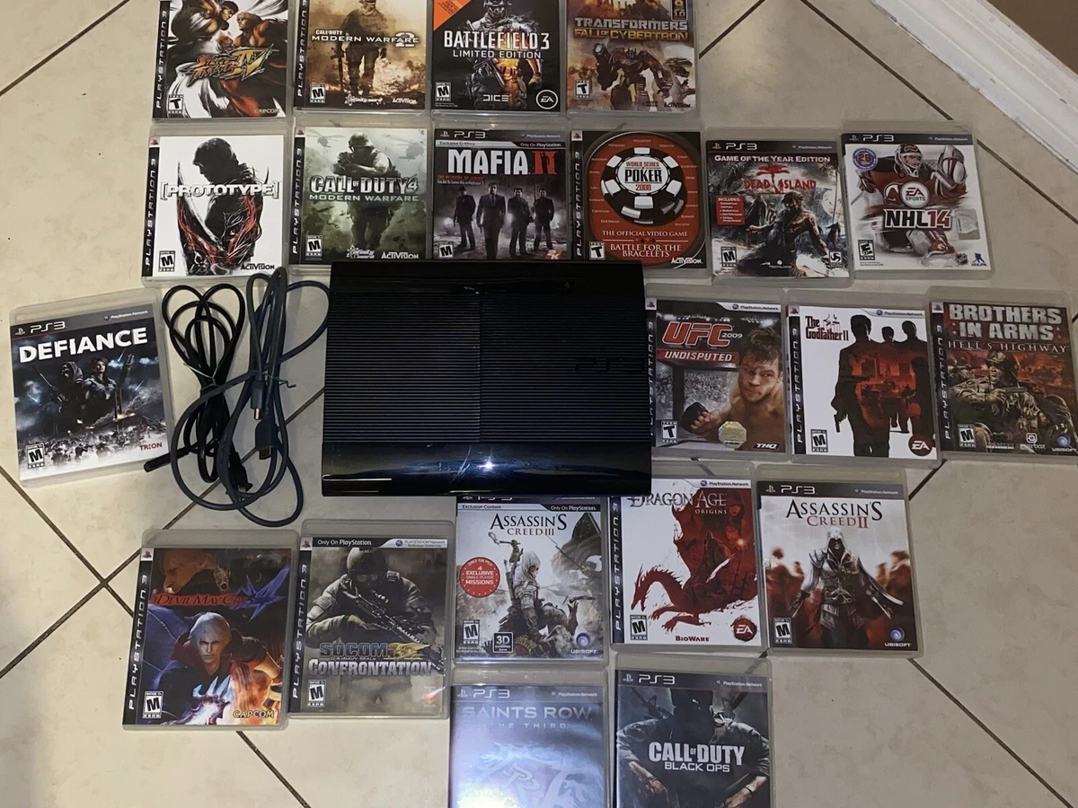PlayStation 3 Slim Console with 21 Games eBay