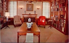 Walnut Library Herbert Hoover West Branch Iowa IA Postcard UNP VTG Mike Roberts