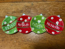IQ Accessories Chiristmas Ho, Ho & Fa, La, La - Relish Tray New (J41A)