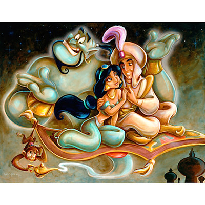 Disney Aladdin and Jasmine A Whole New World Darren Wilson Art