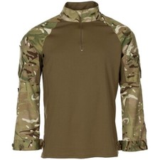 Britisches Combat Shirt Hemd Einsatzhemd UBAC MTP Tarn / Oliv Armour gebr.