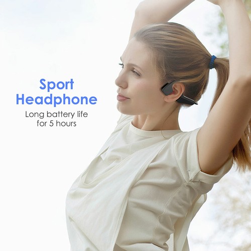 Wireless 5.0 Bone Conduction Headphone Sport Headset Stereo Earphone - Photo 7 sur 12