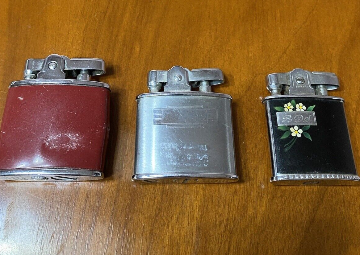 VINTAGE RONSON LIGHTER LOT/14 LIGHTERS/GREAT GROUPING eBay