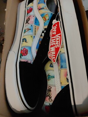 Vans Old Skool ”Los Vans” Sneakers Black Suede Loteria Cards  display picture 2